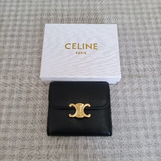 celine - 特価❥さいふ✿セリーヌ　三つ折り財布✿小銭入れ　黒