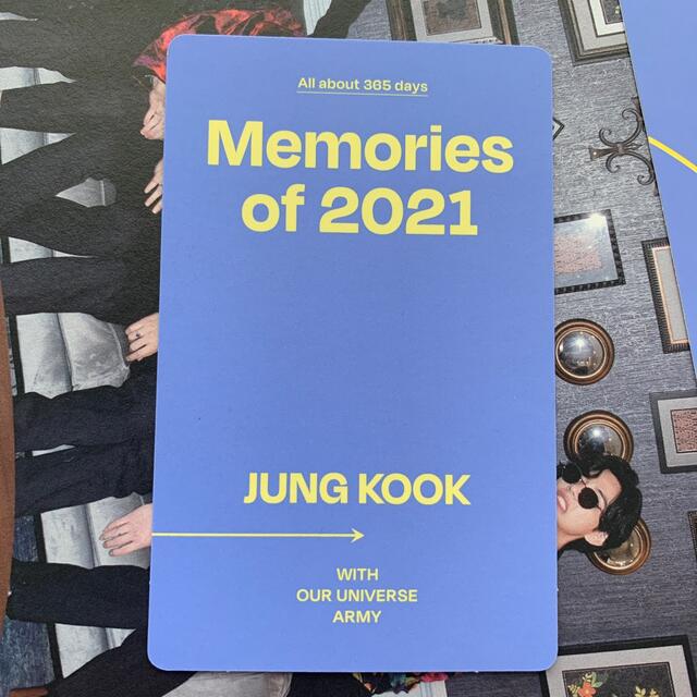 BTS ジョングク Memories 2021トレカ JUNGKOOK BTS エンタメ/ホビーのDVD/ブルーレイ(ミュージック)の商品写真