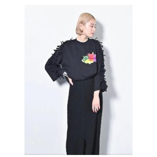 トーガ(TOGA)のTOGA FRUIT OF THE LOOM フリンジトップス　サイズM(Tシャツ(長袖/七分))