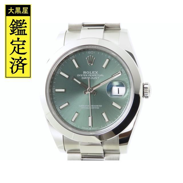 ROLEX - ロレックス　デイトジャスト41　126300　ミントグリーン　自動巻き【431】