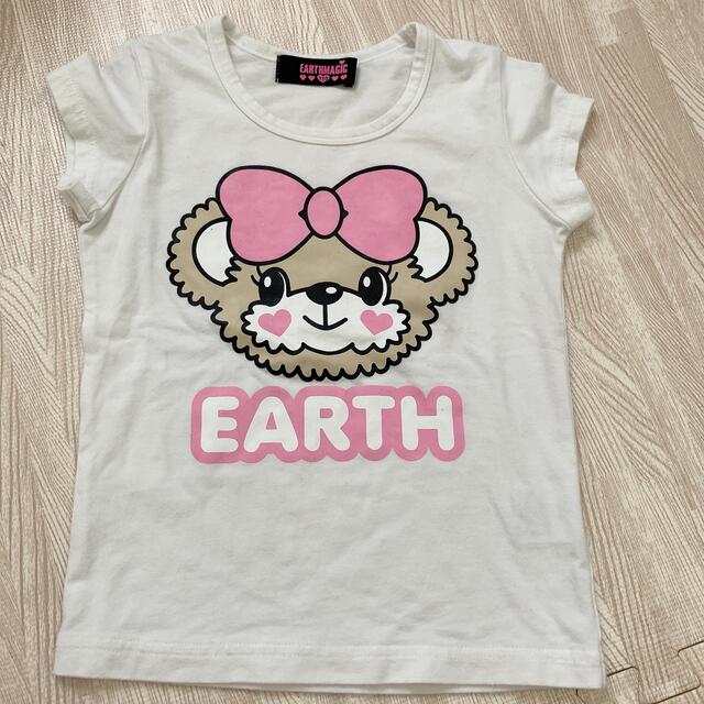 EARTHMAGIC(アースマジック)の110cm アースマジック マフィー　Tシャツ キッズ/ベビー/マタニティのキッズ服女の子用(90cm~)(Tシャツ/カットソー)の商品写真