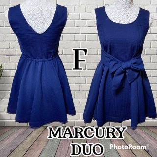 マーキュリーデュオ(MERCURYDUO)の❇️MARCURYDUO❇️✴️膝丈リボンワンピース✴️⚜️F⚜️(ひざ丈ワンピース)