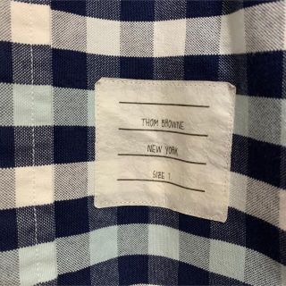 希少 美品 THOMBROWNE オックスフォードシャツ チェックシャツ 長袖