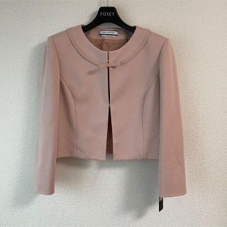 フォクシー(FOXEY) ピンク ノーカラージャケット(レディース)の通販 25