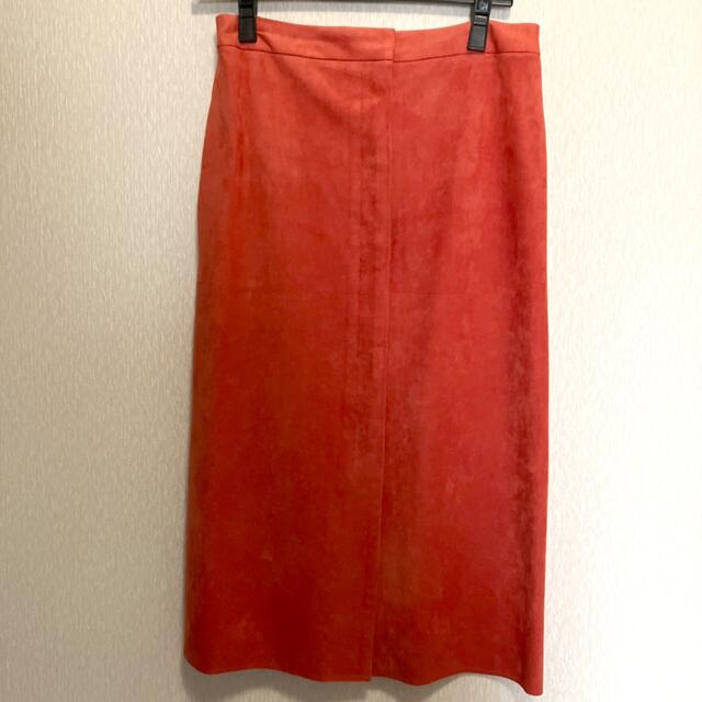 ROPE’(ロペ)のROPE oggi掲載　トリコットスエードフロントボタンスカート　36 レディースのスカート(ひざ丈スカート)の商品写真