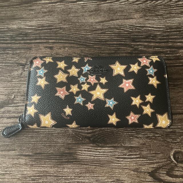 コーチCOACH財布 ★長財布 星柄.お箱.シリアルナンバーあり