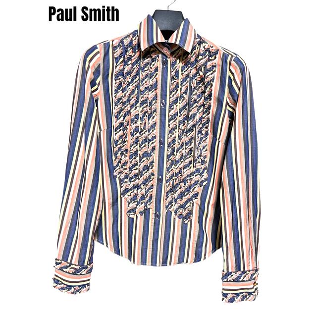 Paul Smith 匿名発送 美品 Paul Smith マルチストライプフリルブラウス 40の通販 By エイメイン S Shop ポールスミス ならラクマ