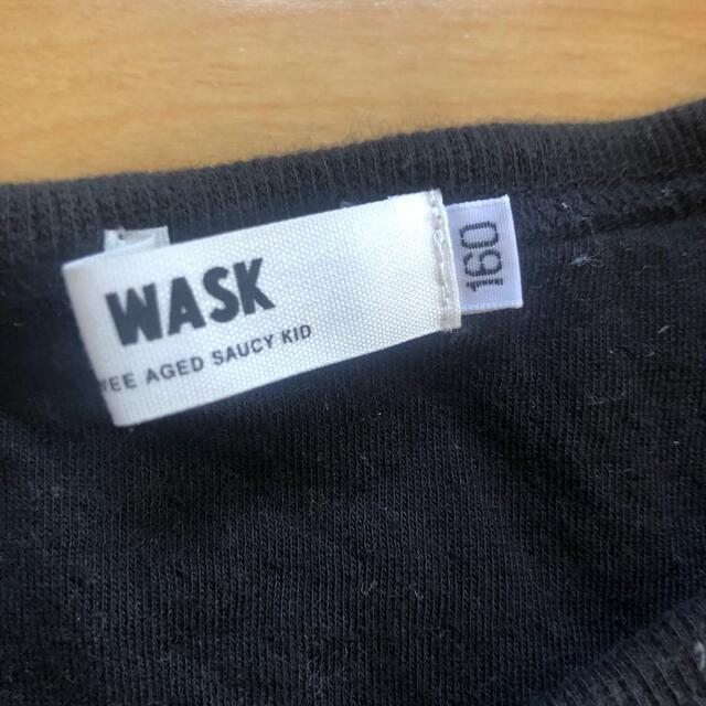 WASK(ワスク)の＊ワスク＊長袖 カットソー ロンT 黒 160cn＊ キッズ/ベビー/マタニティのキッズ服男の子用(90cm~)(Tシャツ/カットソー)の商品写真