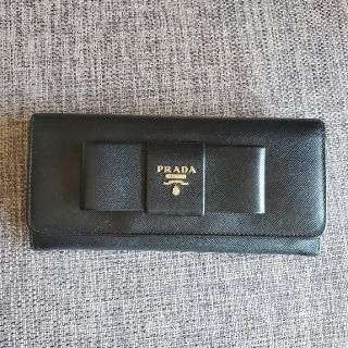 プラダ(PRADA)のPRADA プラダ サフィアーノ ブラック(財布)