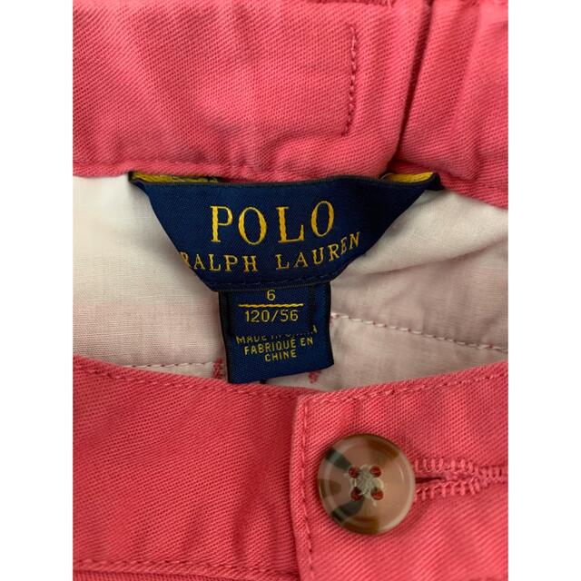 POLO RALPH LAUREN(ポロラルフローレン)の【120cm】POLO ピンクパンツ キッズ/ベビー/マタニティのキッズ服女の子用(90cm~)(パンツ/スパッツ)の商品写真