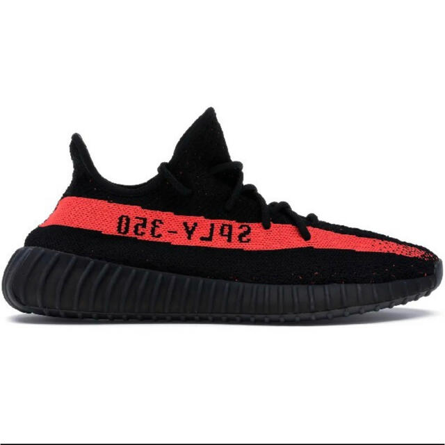 【26.0】yeezy boost 350 v2 coreblack/red