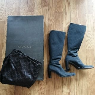 グッチ(Gucci)のGUCCI オリジナルGG ロングブーツ 36.5(ブーツ)