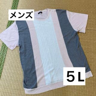 メンズ　大きいサイズ　X2 5L  トップス　Tシャツ　薄手ニット　サマーニット(Tシャツ/カットソー(半袖/袖なし))