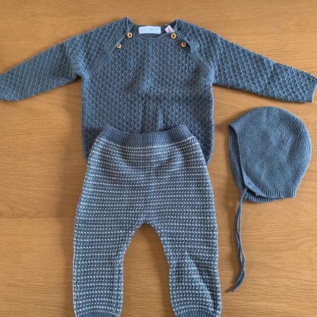 ZARA BABY ニットセットアップ・帽子