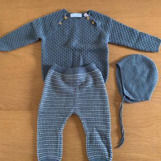 ザラキッズ(ZARA KIDS)のZARA BABY ニットセットアップ・帽子(ニット/セーター)