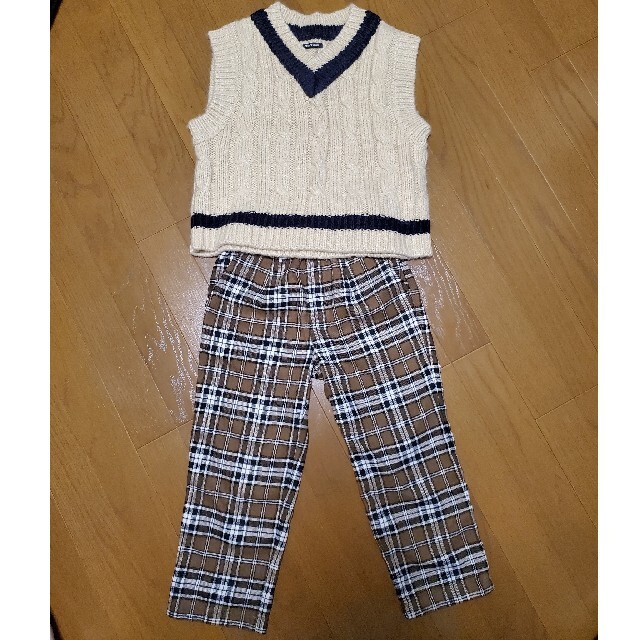 FREAK'S STORE(フリークスストア)の【FREAK'S  STORE】kids120cmニットベスト キッズ/ベビー/マタニティのキッズ服男の子用(90cm~)(Tシャツ/カットソー)の商品写真