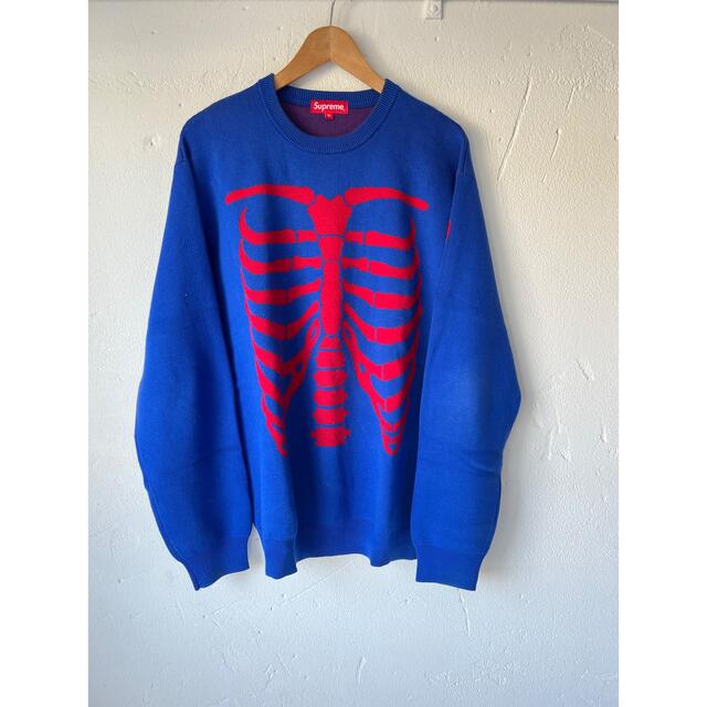 シュプリームSupreme Vanson Bones sweater XL 美品