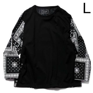 ソフネット(SOPHNET.)のSOPHNET. L/S FABRIC MIX WIDE CUT&SEWN  L(Tシャツ/カットソー(七分/長袖))