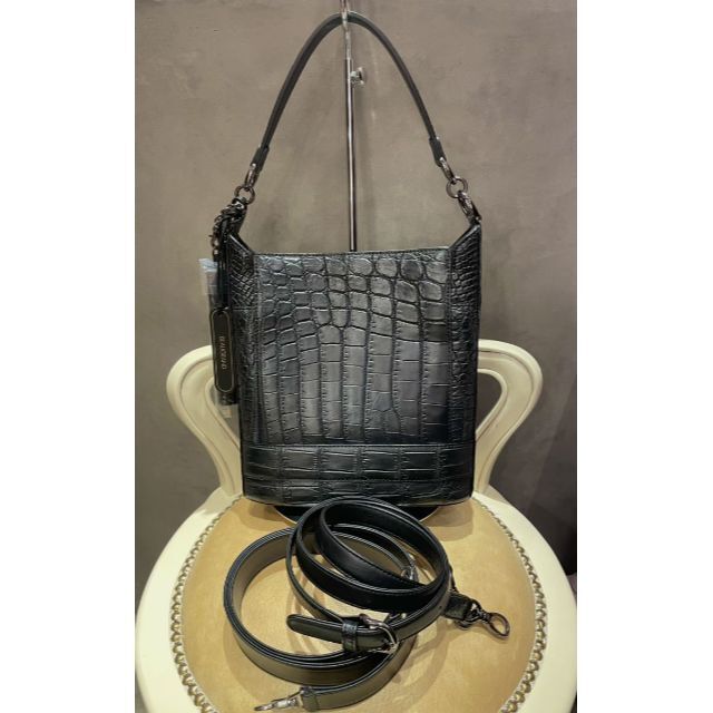 珍しい 未使用 192159 クロコ バッグ ボーグラン BEAUGRAND ショルダー