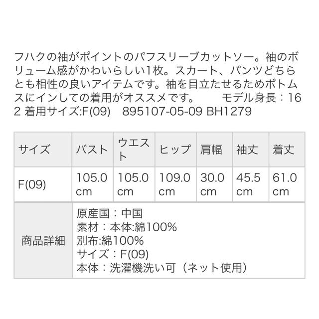 LOWRYS FARM(ローリーズファーム)のlowrys farm フハクキリカエソデパフ6S レディースのトップス(カットソー(長袖/七分))の商品写真