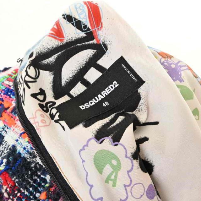 DSQUARED2 ツイード デニム ショート ワンピース