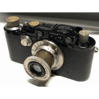 ライカ(LEICA)の2076整備済 Leica D III Black Elmar 50mm ライカ(フィルムカメラ)