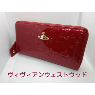 ヴィヴィアンウエストウッド(Vivienne Westwood)のヴィヴィアンVivlenne Westwoodエナメルレッドオーブハート型(財布)