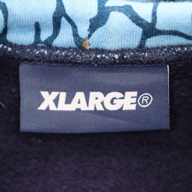 XLARGE(エクストララージ)のXLARGE　エクストララージ　スウェットパーカー　メンズ　紺　Sサイズ　 メンズのトップス(パーカー)の商品写真