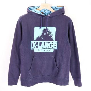 エクストララージ(XLARGE)のXLARGE　エクストララージ　スウェットパーカー　メンズ　紺　Sサイズ　(パーカー)