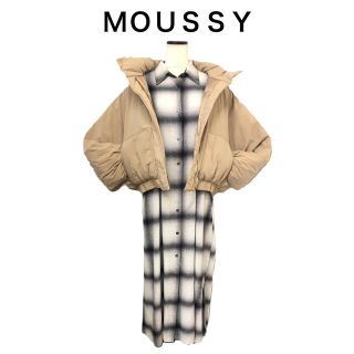 マウジー(moussy)の【タグ付】MOUSSY SHADOW CHECK シャツドレス ワンピース(ロングワンピース/マキシワンピース)