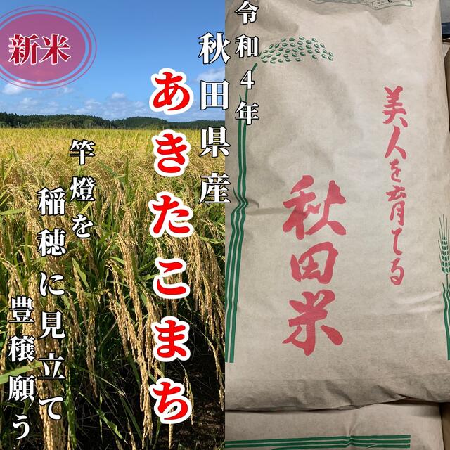 令和4年 秋田県産【あきたこまち】玄米20kg 減農薬〈新米〉本場！美味い。 食品/飲料/酒の食品(米/穀物)の商品写真