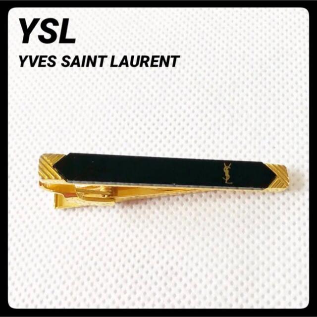 Saint Laurent(サンローラン)の■YSLイブサンローラン■ゴールド×黒　ヴィンテージ　ネクタイピン　タイバー メンズのファッション小物(ネクタイピン)の商品写真