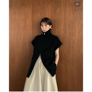 clane クラネ ニットベスト ジップベスト 新品未使用 タグ付き