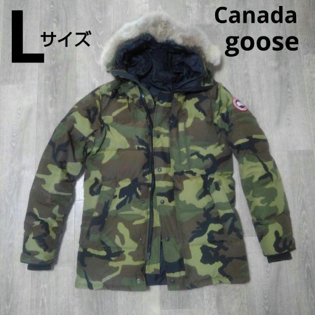 CANADA GOOSE(カナダグース)のカナダグース ダウンジャケット カーソンパーカ カモフラ L メンズのジャケット/アウター(ダウンジャケット)の商品写真