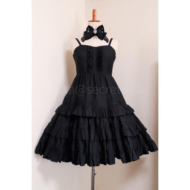 Victorian maiden コットン アンダードレス ブラック メイデン - www