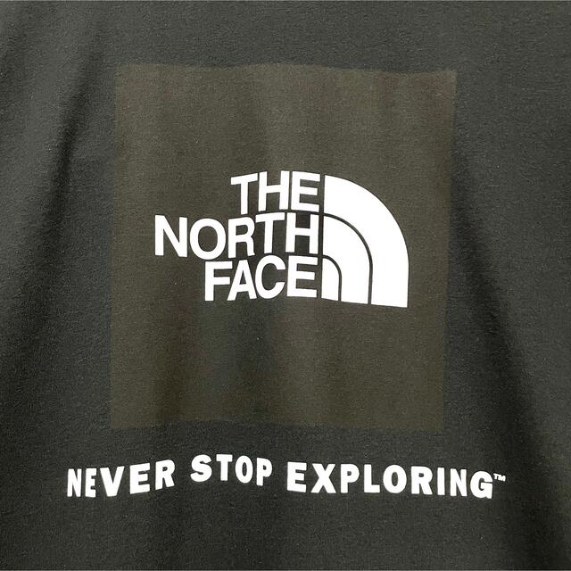 THE NORTH FACE(ザノースフェイス)のサクさん専用☆新品 ノースフェイス BOXロンT 黒 L ~ XL ユニセックス メンズのトップス(Tシャツ/カットソー(七分/長袖))の商品写真