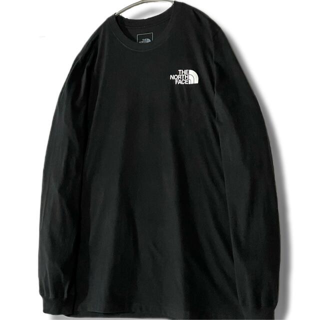 THE NORTH FACE(ザノースフェイス)のサクさん専用☆新品 ノースフェイス BOXロンT 黒 L ~ XL ユニセックス メンズのトップス(Tシャツ/カットソー(七分/長袖))の商品写真