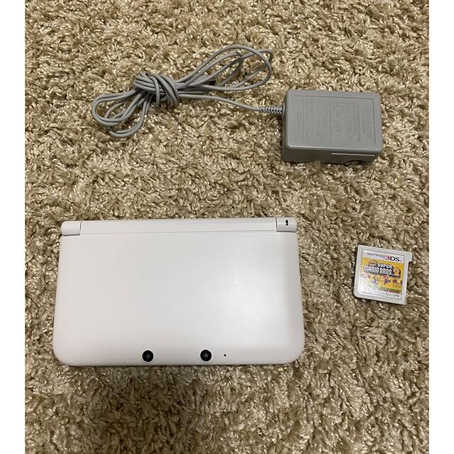 任天堂(ニンテンドウ)の美品3DS LL ホワイト＋任天堂マリオブラザーズ エンタメ/ホビーのゲームソフト/ゲーム機本体(携帯用ゲーム機本体)の商品写真