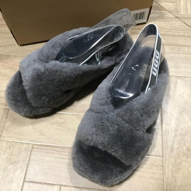 28983-2　タ　UGG　サンダル Fab Yeah　チャコール　23㎝