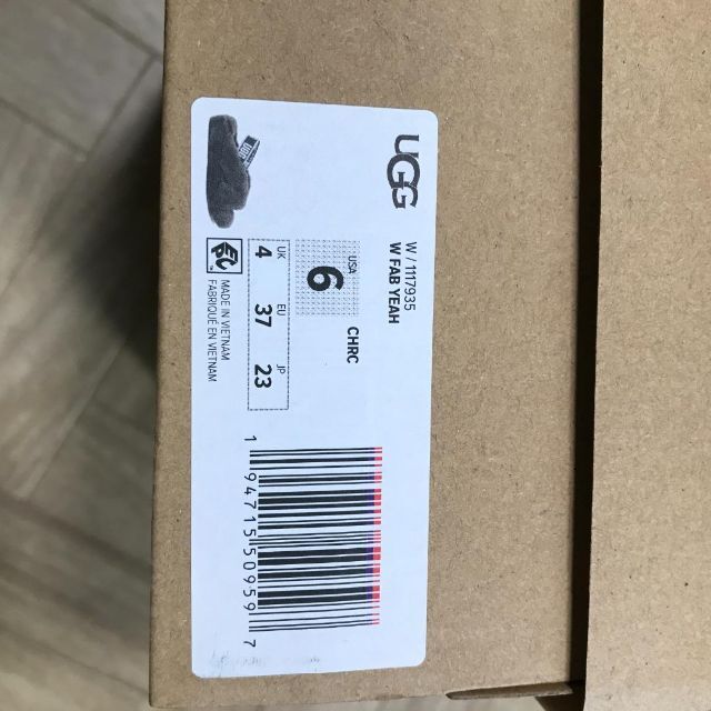 28983-2　タ　UGG　サンダル Fab Yeah　チャコール　23㎝