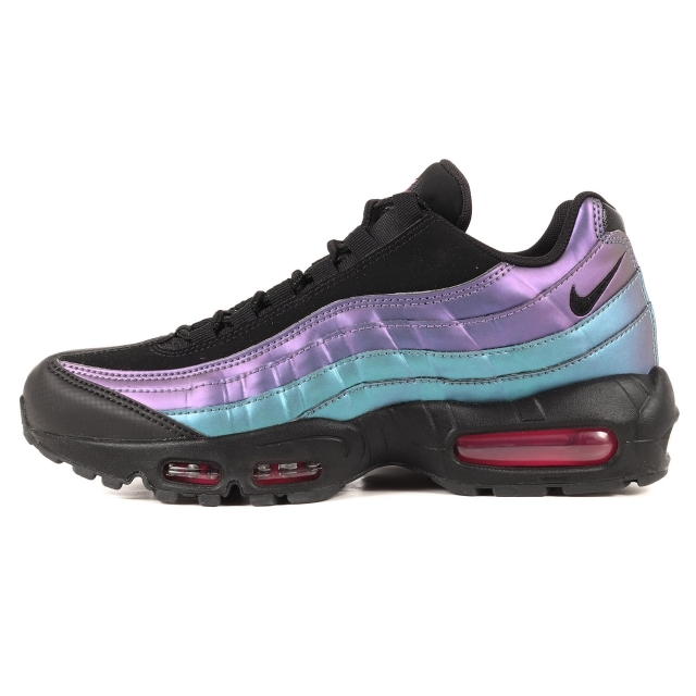 NIKE ナイキ AIR MAX 95 PREMIUM THROWBACK FUTURE (538416-021) 2018年 エアマックス95 プレミアム スローバック フューチャー ブラック レーサーフーシャ US8 26.0cm スニーカー【メンズ】