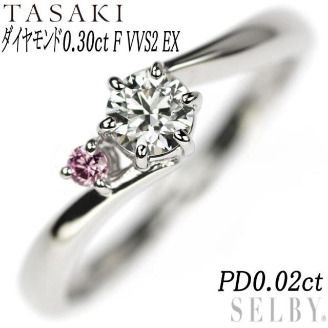 プラチナ PT 900 0.2ct ダイヤモンド リング#10