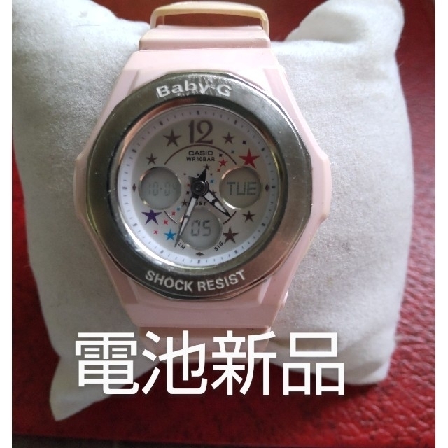 Baby-G(ベビージー)のCASIO　カシオベビーG　　BGA-104　電池新品　10月4日　交換済み レディースのファッション小物(腕時計)の商品写真