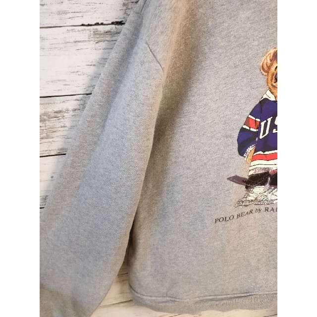 POLO RALPH LAUREN(ポロラルフローレン)のポロラルフローレン　ポロベア　パーカー　usa 星条旗　ジャケット　ニット レディースのトップス(パーカー)の商品写真