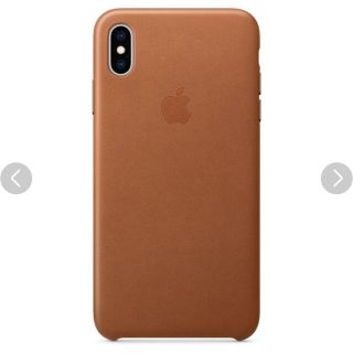 アップル(Apple)のApple純正 iPhone XS Max レザーケース サドルブラウン(iPhoneケース)