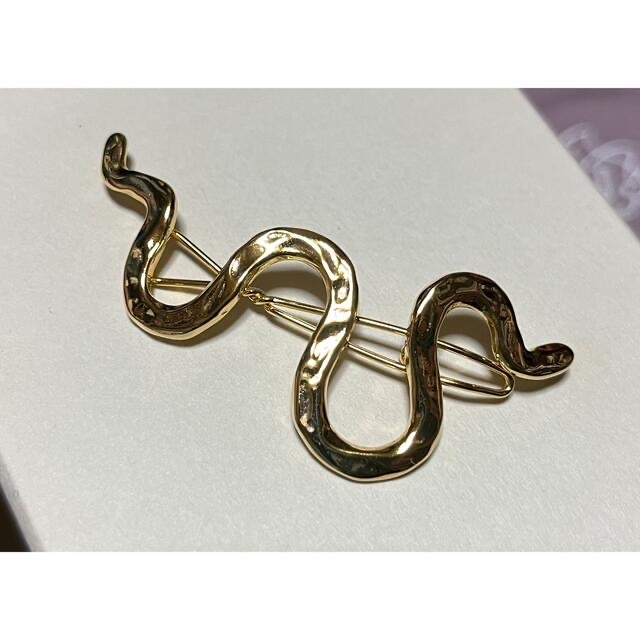 SYKIA Snake Wave Hair Pin レディースのヘアアクセサリー(バレッタ/ヘアクリップ)の商品写真