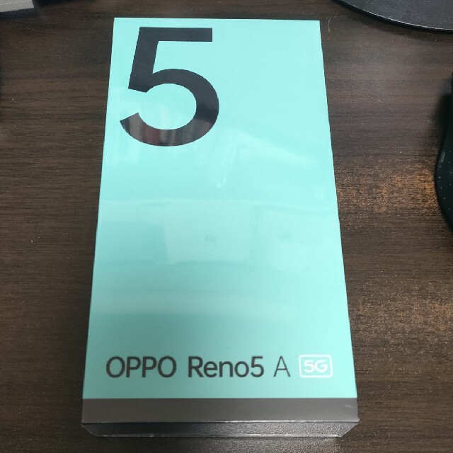 【新品未使用】OPPO Reno5 A シルバーブラック 物理デュアルシム対応版のサムネイル