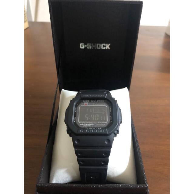 G-SHOCK(ジーショック)のCASIO G-SHOCK黒ブラック電波ソーラー電波時計タフソーラー ブラック メンズの時計(腕時計(デジタル))の商品写真