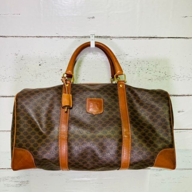 CELINE セリーヌ マカダム 鍵付き ボストンバッグ