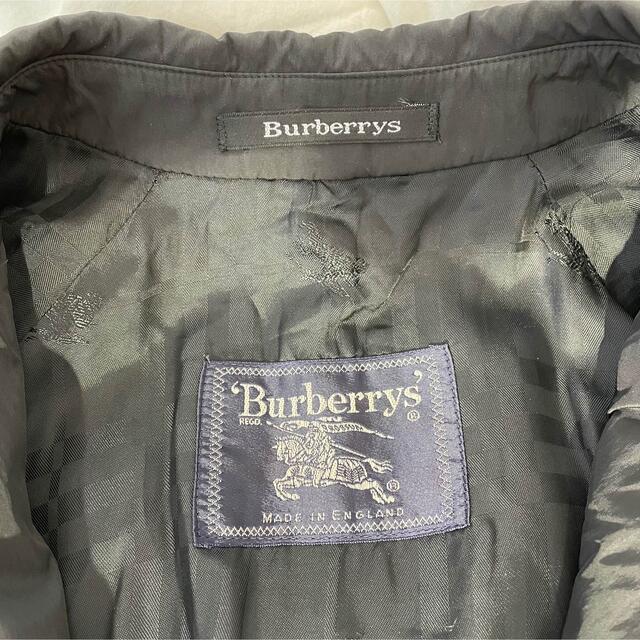 高級英国製【BURBERRY】希少 Aライン ステンカラーコート ブラック/黒 - 8